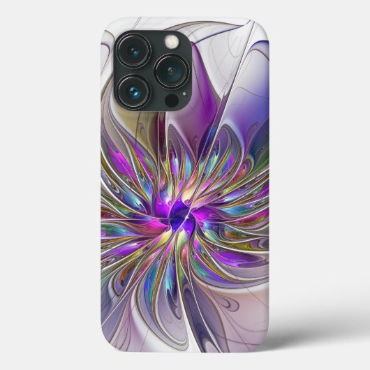 Energieke, kleurrijke abstracte fractale kunst blo Case-Mate iPhone case (Achterkant)