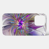 Energieke, kleurrijke abstracte fractale kunst blo Case-Mate iPhone case (Achterkant (horizontaal))