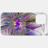 Energieke, kleurrijke abstracte fractale kunst blo Case-Mate iPhone case (Achterkant (horizontaal))