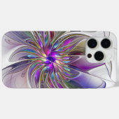Energieke, kleurrijke abstracte fractale kunst blo Case-Mate iPhone case (Achterkant (horizontaal))