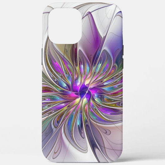 Energieke, kleurrijke abstracte fractale kunst blo Case-Mate iPhone case (Achterkant)