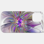 Energieke, kleurrijke abstracte fractale kunst blo Case-Mate iPhone case (Achterkant (horizontaal))