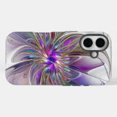 Energieke, kleurrijke abstracte fractale kunst blo Case-Mate iPhone case (Achterkant (horizontaal))