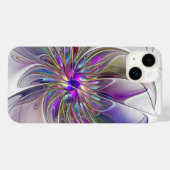 Energieke, kleurrijke abstracte fractale kunst blo Case-Mate iPhone case (Achterkant (horizontaal))