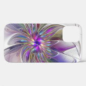 Energieke, kleurrijke abstracte fractale kunst blo Case-Mate iPhone case (Achterkant (horizontaal))