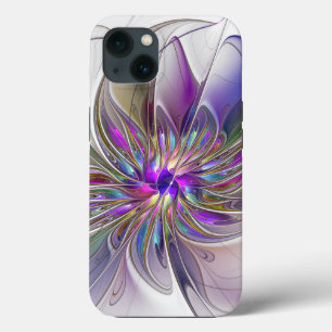 Energieke, kleurrijke abstracte fractale kunst blo Case-Mate iPhone case