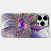 Energieke, kleurrijke abstracte fractale kunst blo Case-Mate iPhone case (Achterkant (horizontaal))