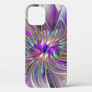 Energieke, kleurrijke abstracte fractale kunst blo Case-Mate iPhone case