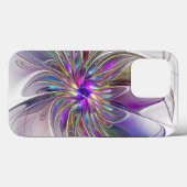 Energieke, kleurrijke abstracte fractale kunst blo Case-Mate iPhone case (Achterkant (horizontaal))