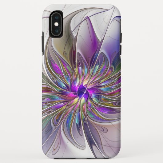 Energieke, kleurrijke abstracte fractale kunst blo Case-Mate iPhone case (Achterkant)
