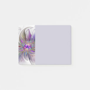Energieke, kleurrijke abstracte fractale kunst blo post-it® notes