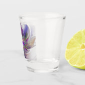 Energieke, kleurrijke abstracte fractale kunst blo shot glas (Rechts)