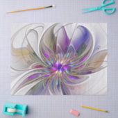 Energieke, kleurrijke abstracte fractale kunst blo tissuepapier (Craft)