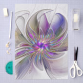 Energieke, kleurrijke abstracte fractale kunst blo tissuepapier (Craft)