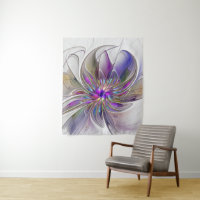 Energieke, kleurrijke abstracte fractale kunst blo