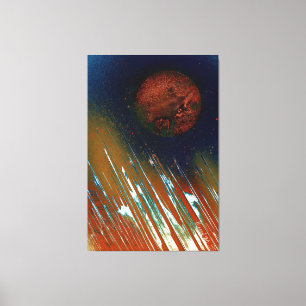 Energieke Krachtige Lichte Planetaire Canvas Afdruk