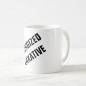 Energieke laxeermiddel koffiemok (Voorkant rechts)