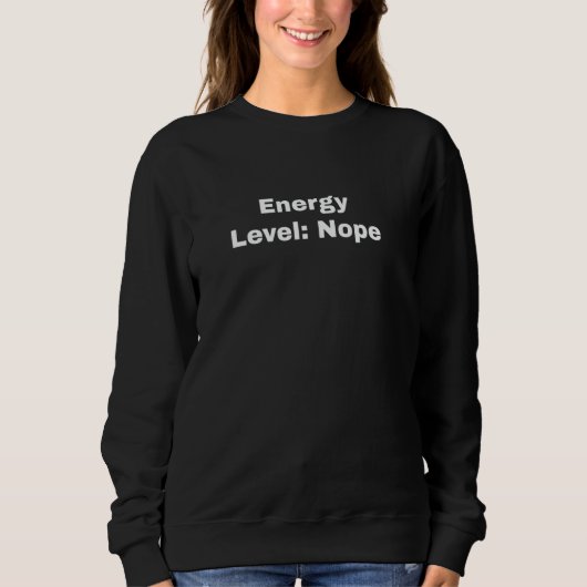 Energieniveau Nope Trui (Voorkant)