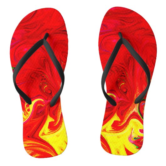 Energiepatroon met kleuruitbarsting teenslippers (Voetbed)