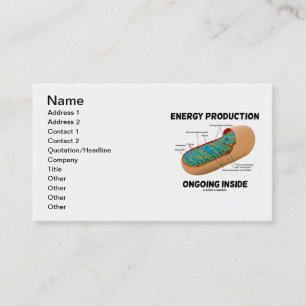 Energieproductie aan de binnenkant (Mitochondrion) Visitekaartje