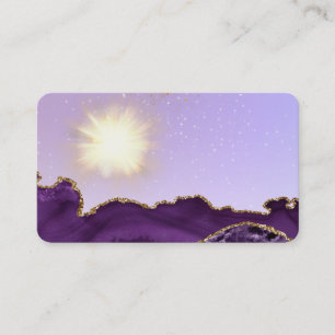 *~* Energieramp van licht Paars agaat Visitekaartje