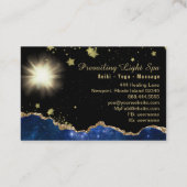 *~* Energieramp van licht Paars goudgeweer Visitekaartje (Achterkant)