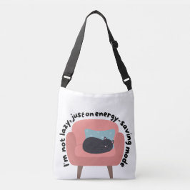 Energiespaarstand Cat Design - Gezellig & Relatabl Crossbody Tas