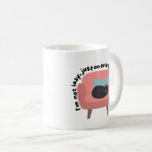 Energiespaarstand Cat Design - Gezellig & Relatabl Koffiemok (Voorkant rechts)