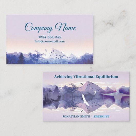 ENERGIST, Yoga, Healing, Mindfulness Coach Visitekaartje (Voorkant / Achterkant)
