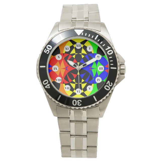 Energize (Roman Face) van Kenneth Yoncich Horloge (Voorkant)