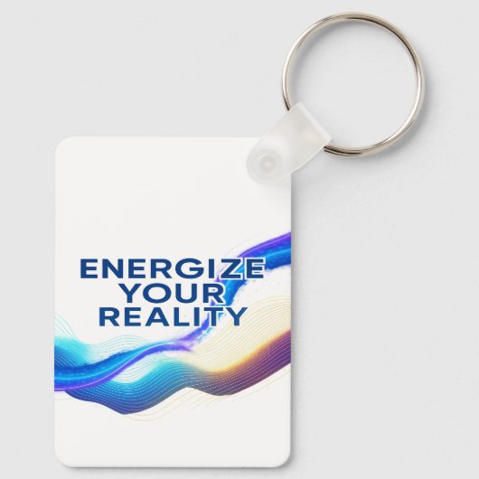 Energize Your Reality | Motivational Keychain (Achterkant)