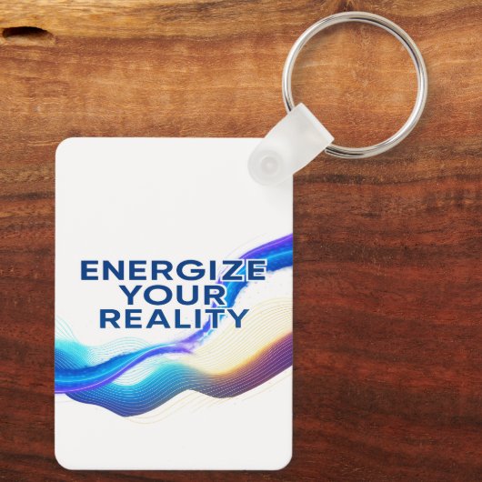 Energize Your Reality | Motivational  Keychain (Achterkant)