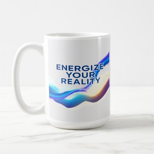 Energize Your Reality | Motivational Mug Koffiemok (Links)