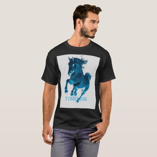Energizing Elegance: Horse in Motion T-shirt (Voorkant volledig)
