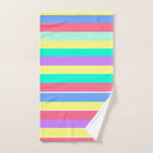 Energizing Spring Pastel Stripes Bad Handdoek (Handdoek)