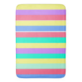 Energizing Spring Pastel Stripes Badmat (Voorkant Verticaal)