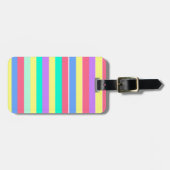 Energizing Spring Pastel Stripes Bagagelabel (Voorkant horizontaal)