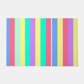Energizing Spring Pastel Stripes Deurmat (Voorkant)