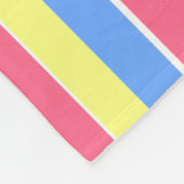 Energizing Spring Pastel Stripes Fleece Deken (Hoek)