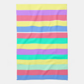 Energizing Spring Pastel Stripes Theedoek (Verticaal)