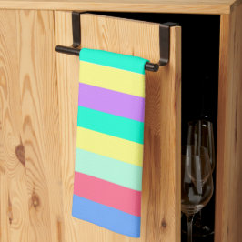 Energizing Spring Pastel Stripes Theedoek