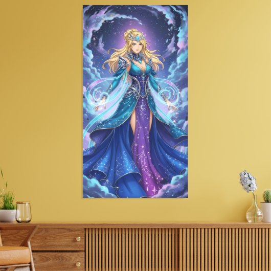 Energy accumulation in anime battle scenes canvas afdruk (Insitu (Woonkamer))