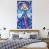 Energy accumulation in anime battle scenes canvas afdruk (Insitu (Slaapkamer))