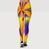 Energy Blue Sinaasappel Yellow Leggings (Achterkant)