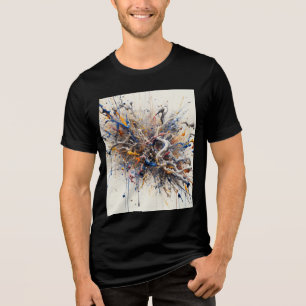 Energy Burst Abstract T-shirt – Artistic Paint Spl