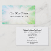 *~* Energy Burst Rays Healing Sparkles Reiki Visitekaartje (Voorkant / Achterkant)