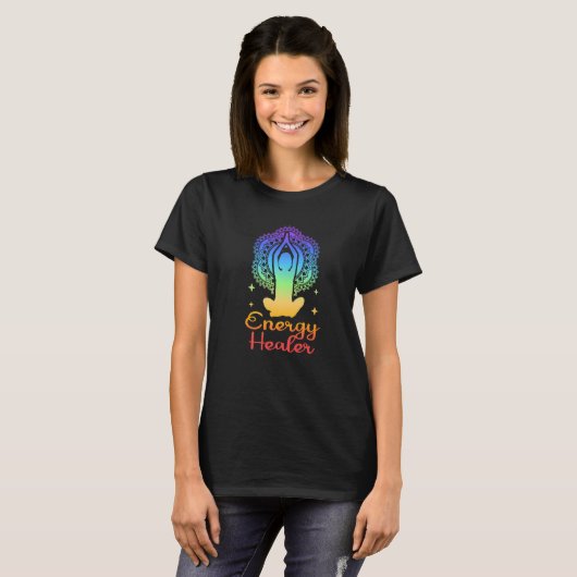 Energy Chakra Holistic Healing Hands Energy Healer T-shirt (Voorkant volledig)