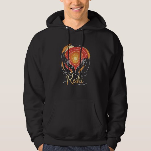 Energy Chakra Holistic Healing Hands Reiki Hoodie (Voorkant)