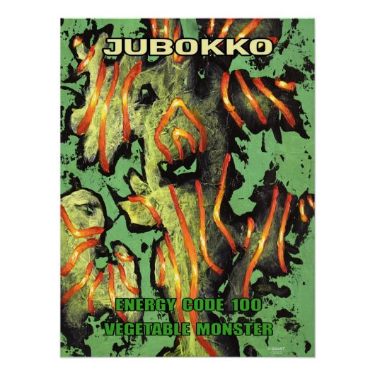Energy Code 100 – Monster Groente "Jubokko" Perfect Poster (Voorkant)