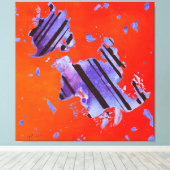 Energy Code 1CO24 canvasprint Canvas Afdruk (Insitu (Houten vloer))